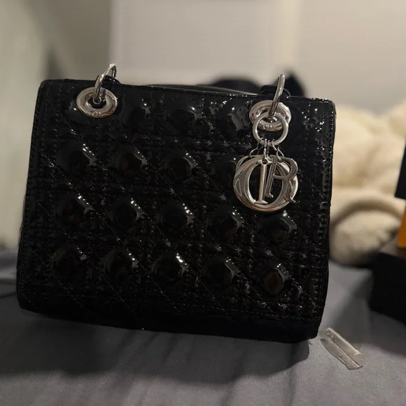 Dior Shiny Black Mini Bag - Picture 2 of 3